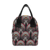 Native Indian Skull Insulated Lunch Bag