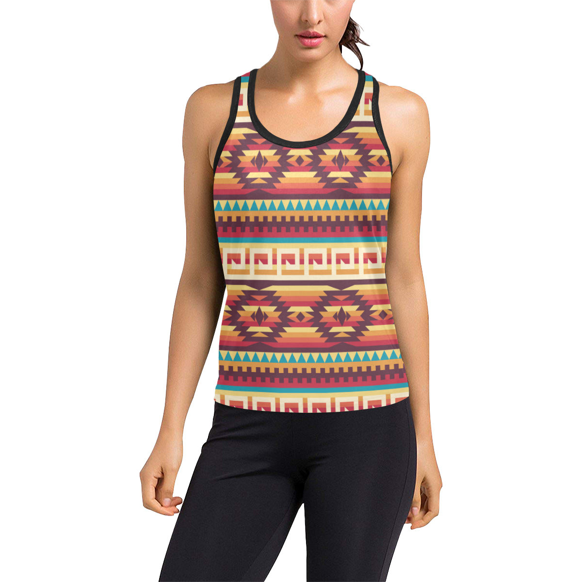 Tribal Aztec Vintage Women's Racerback Tank Top