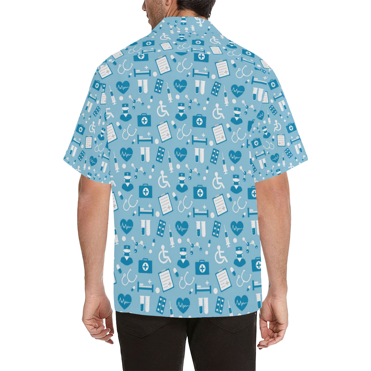 Medical Pattern Print Design 05 Men's Hawaiian Shirt