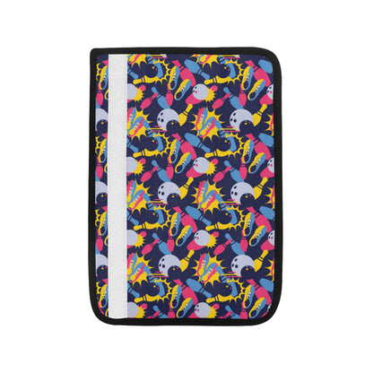 Bowling Pattern Print Design 02 Car Seat Belt Cover