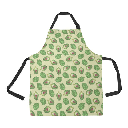 Artichoke Pattern Print Design 03 Apron with Pocket