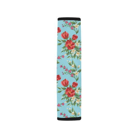 Summer Floral Pattern Print Design SF011 Car Seat Belt Cover