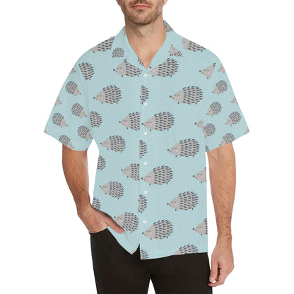 Hedgehog Pattern Print Design 02 Men's Hawaiian Shirt