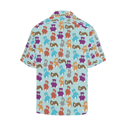 Bear Cute Pattern Print Design 03 Men's Hawaiian Shirt