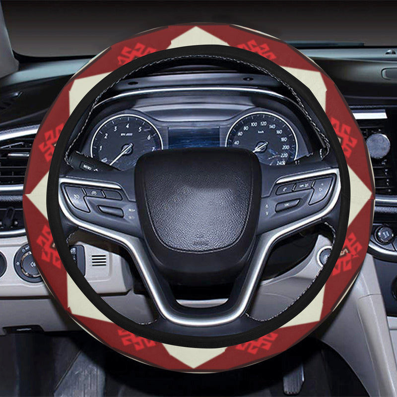 Tribal Aztec Indians native american Steering Wheel Cover with Elastic Edge