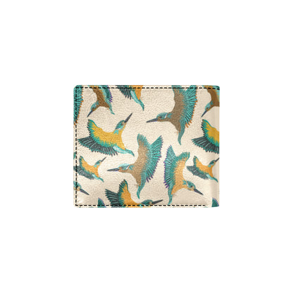 Kingfisher Pattern Print Design 02 Men's ID Card Wallet