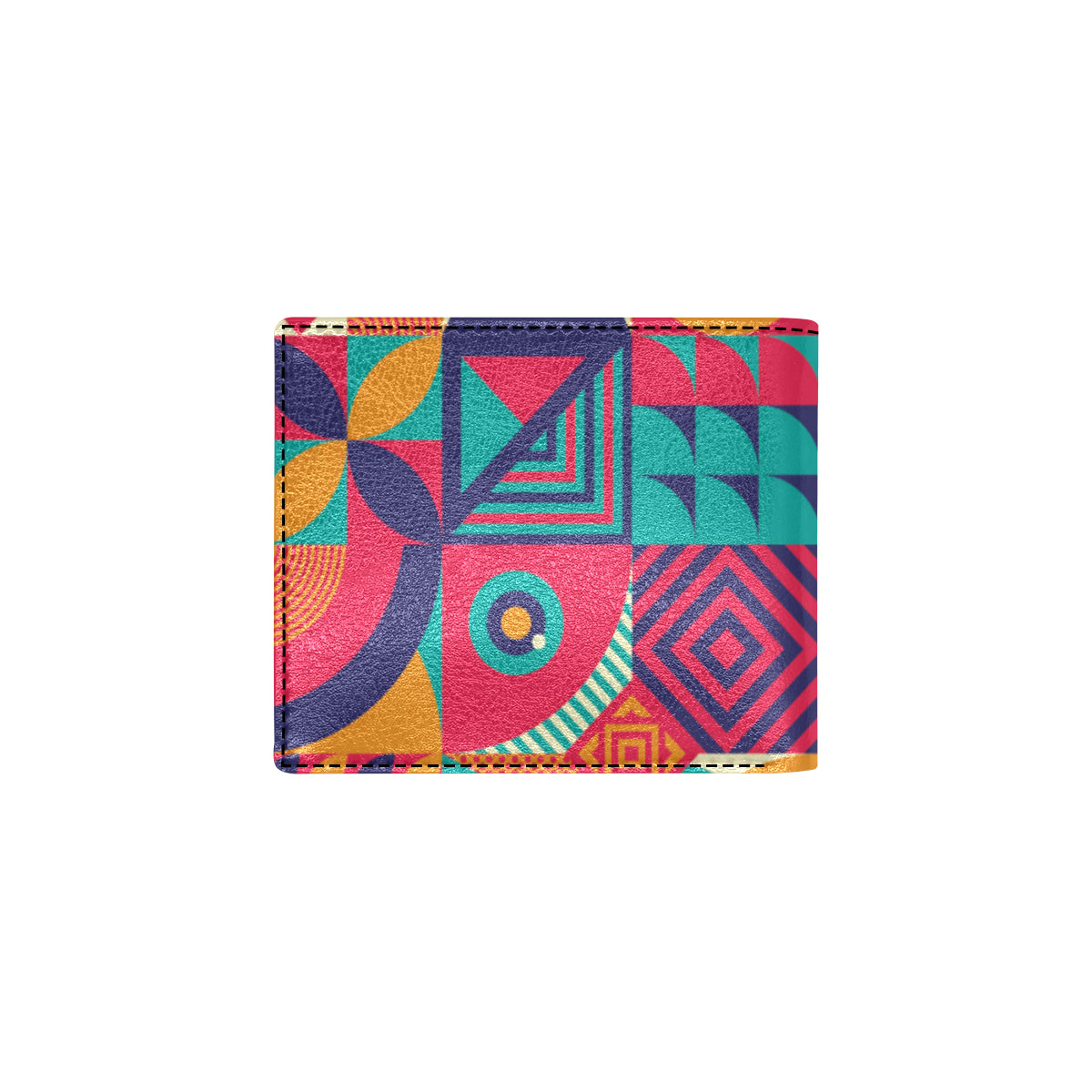 Mosaic Pattern Print Design 03 Men's ID Card Wallet