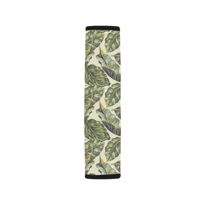 Banana Leaf Pattern Print Design BL08 Car Seat Belt Cover