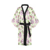 Apple blossom Pattern Print Design AB05 Women Kimono Robe