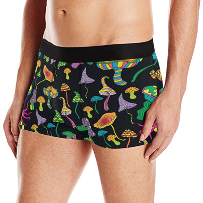 Psychedelic Mushroom Pattern Print Design A02 Men's Boxer Briefs