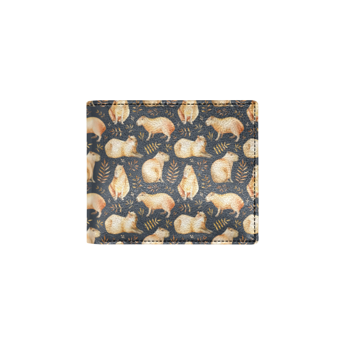 Capybara Pattern Print Design 02 Men's ID Card Wallet