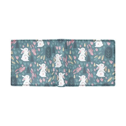 Rabbit Pattern Print Design RB013 Men's ID Card Wallet