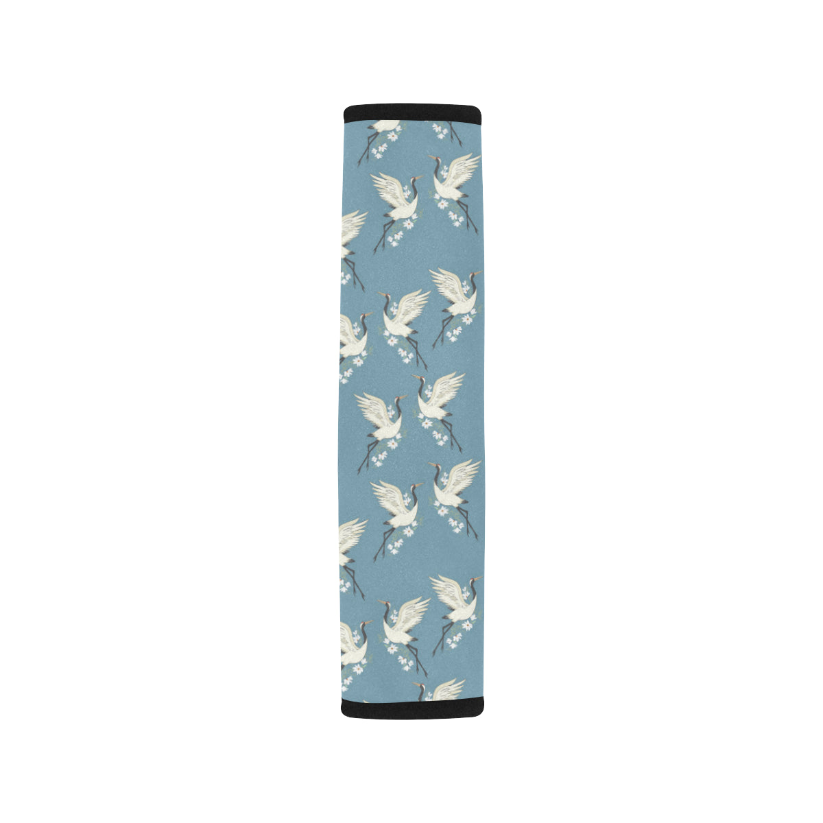 Crane Pattern Print Design 05 Car Seat Belt Cover