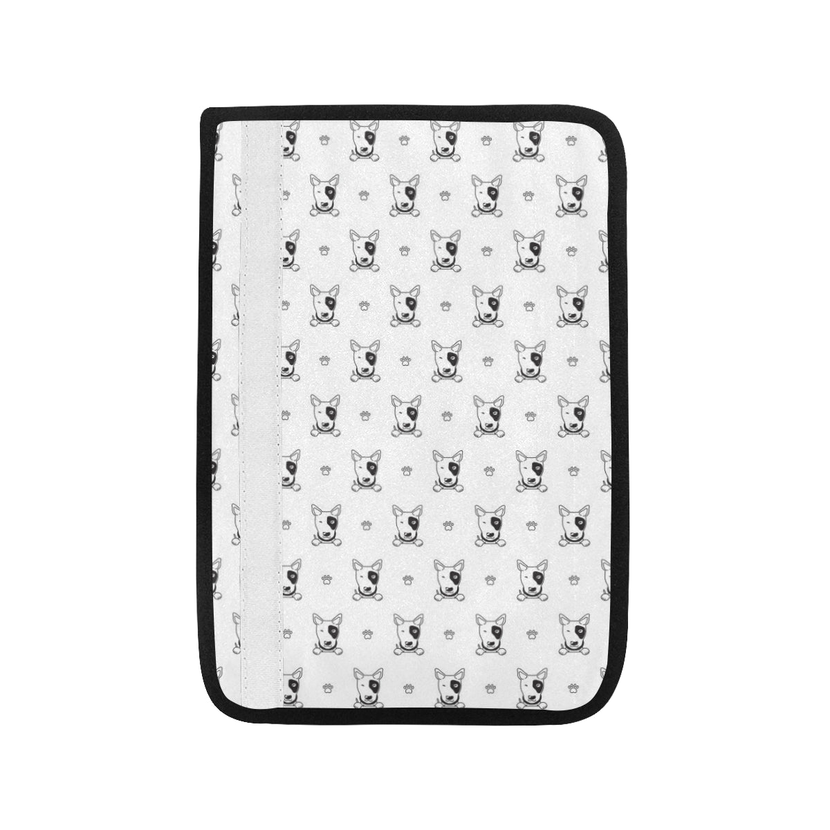 Bull Terriers Pattern Print Design 06 Car Seat Belt Cover