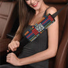 Kente Pattern Print Design 02 Car Seat Belt Cover