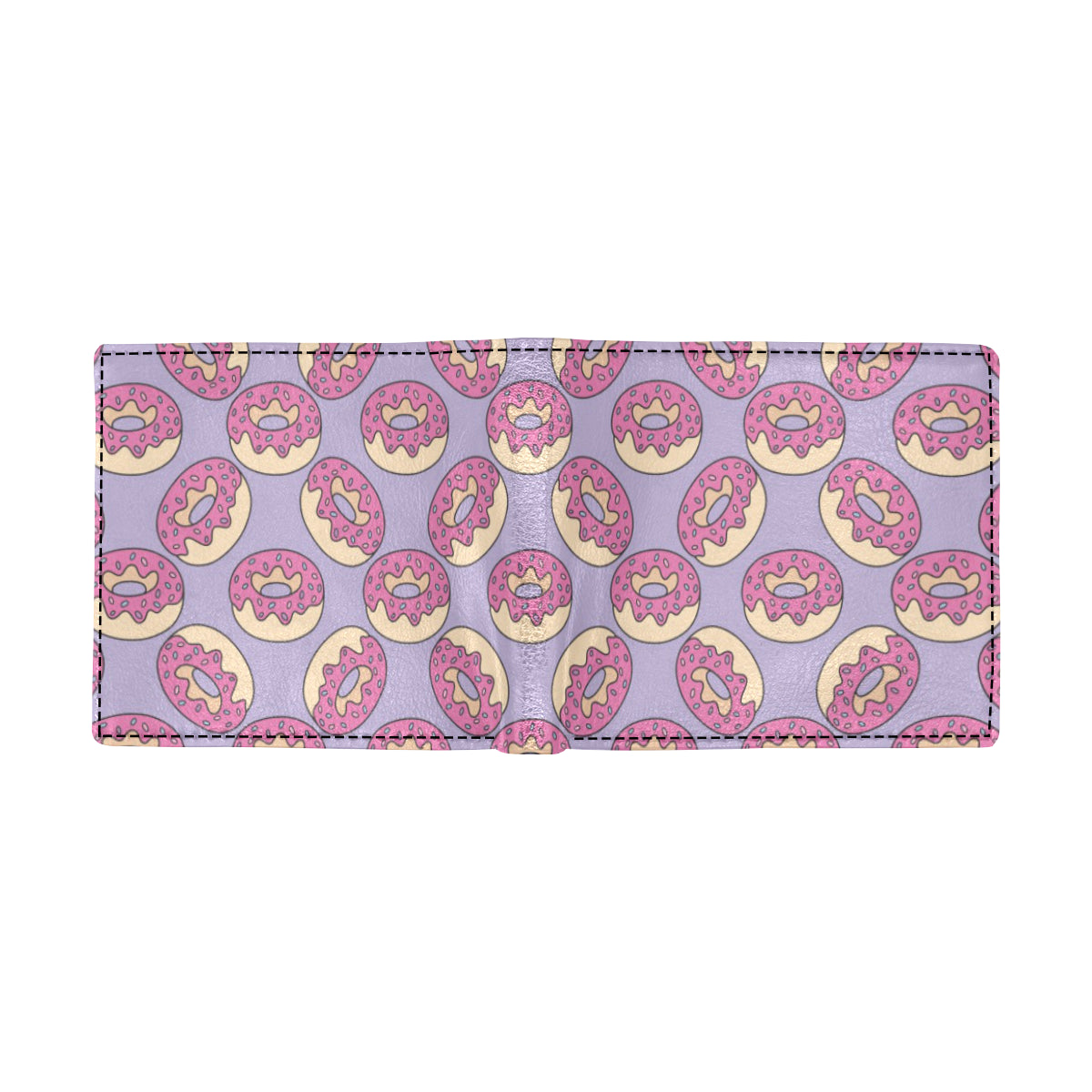 Donut Pattern Print Design DN015 Men's ID Card Wallet