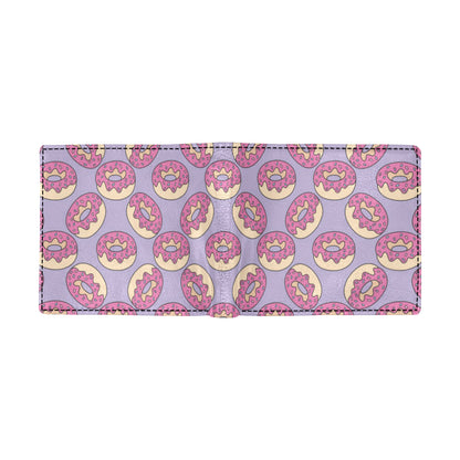 Donut Pattern Print Design DN015 Men's ID Card Wallet