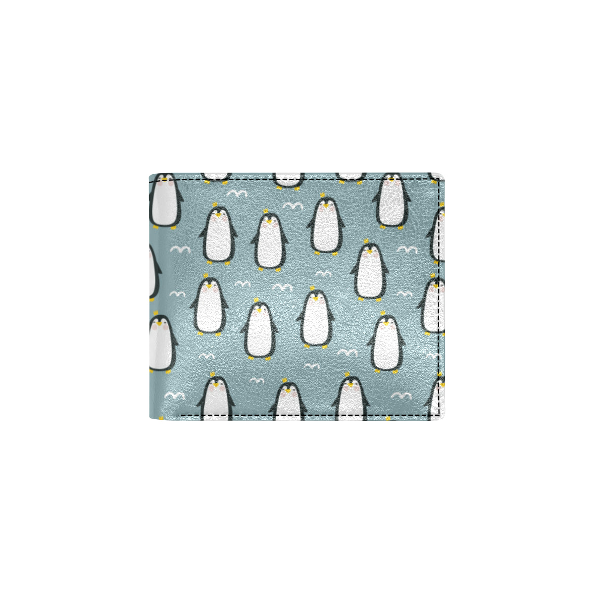 Penguin Pattern Print Design A02 Men's ID Card Wallet