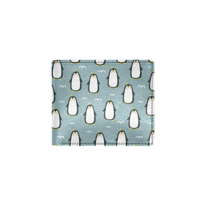 Penguin Pattern Print Design A02 Men's ID Card Wallet