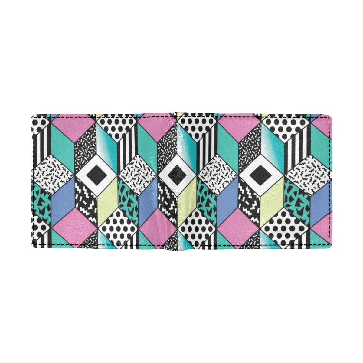 90s Pattern Print Design 3 Men's ID Card Wallet