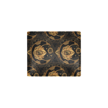 Sun Moon mandala Third eye Men's ID Card Wallet