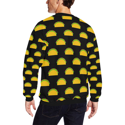 Taco Pattern Print Design TC06 Men Long Sleeve Sweatshirt
