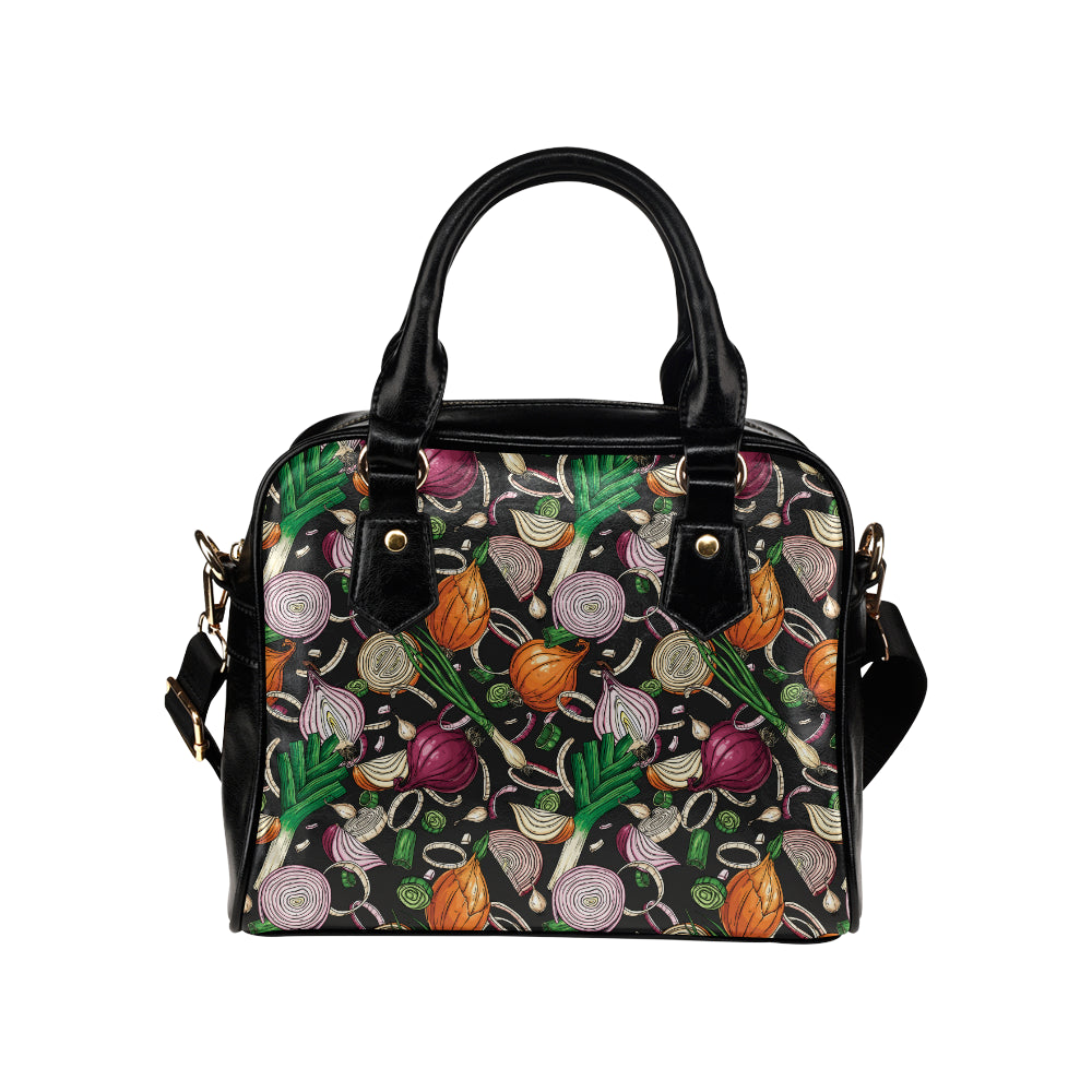 Onion Pattern Print Design A03 Shoulder Handbag