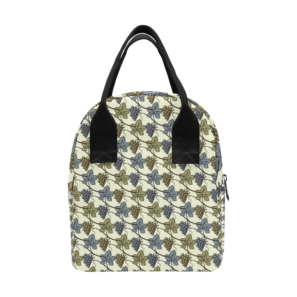 Grape Pattern Print Design GP03 Insulated Lunch Bag