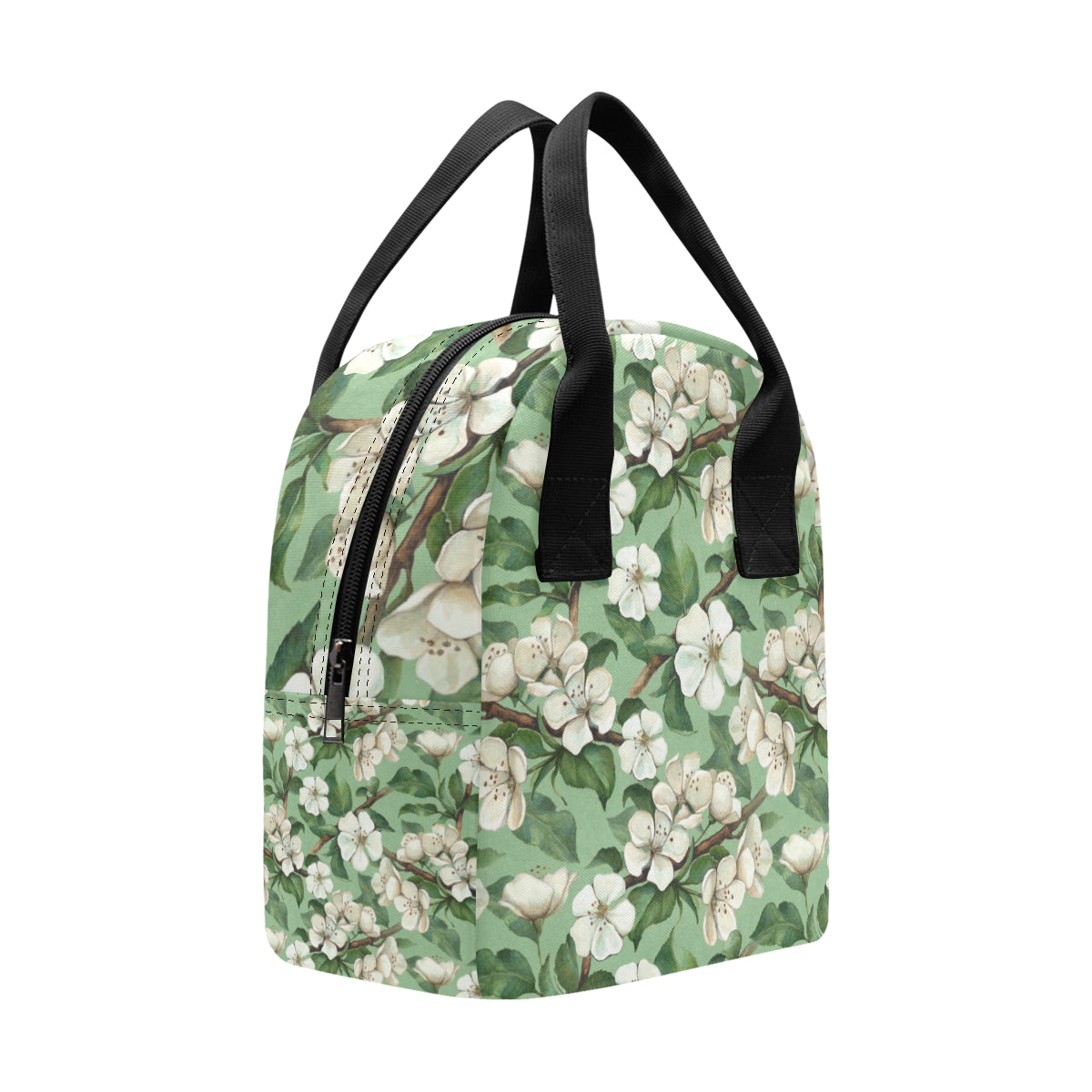 Apple blossom Pattern Print Design AB02 Insulated Lunch Bag