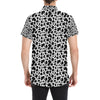 Cow Skin Pattern Print Design 04 Men's Short Sleeve Button Up Shirt