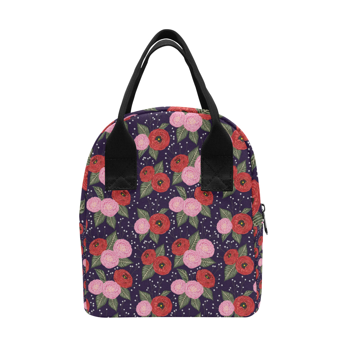 Camellia Pattern Print Design CM02 Insulated Lunch Bag