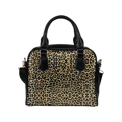 Cheetah Pattern Print Design 02 Shoulder Handbag