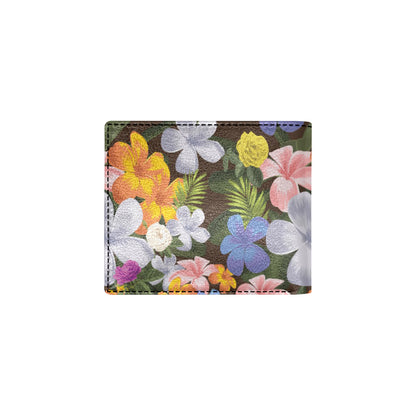 Plumeria Pattern Print Design PM03 Men's ID Card Wallet