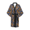 Cowboy Pattern Print Design 03 Women's Short Kimono