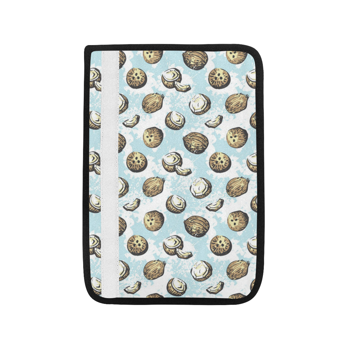 Coconut Pattern Print Design CN01 Car Seat Belt Cover