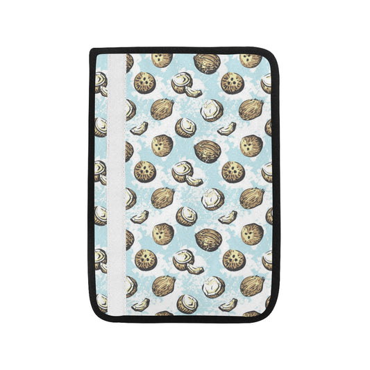 Coconut Pattern Print Design CN01 Car Seat Belt Cover