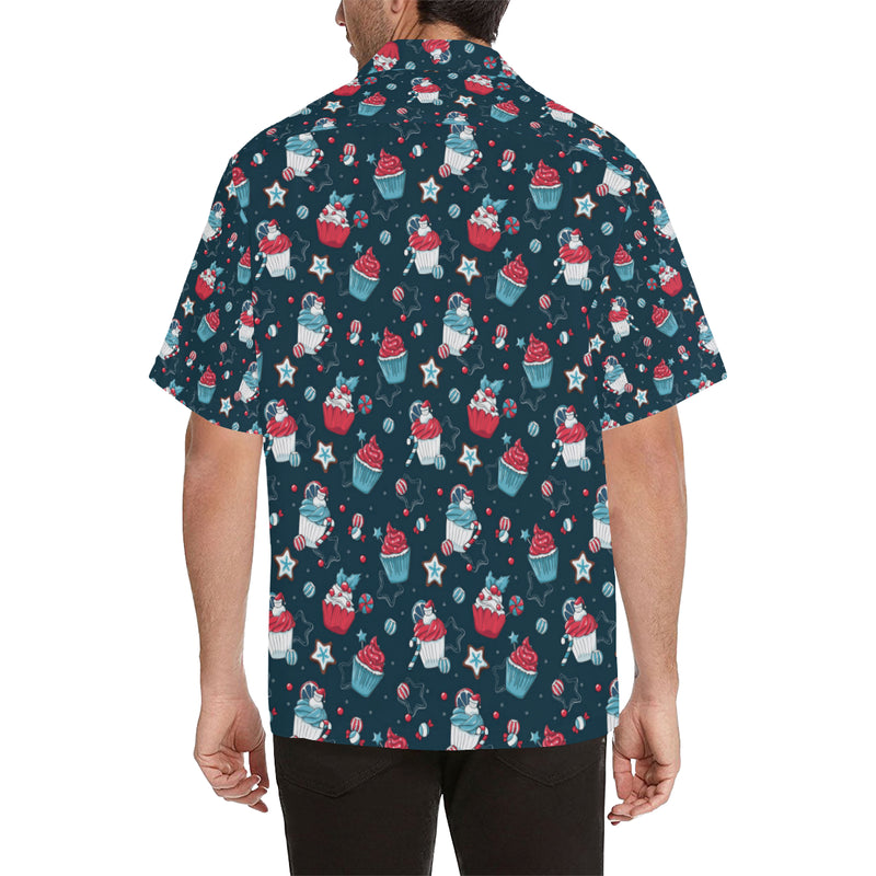 Cupcake Pattern Print Design 03 Men's Hawaiian Shirt