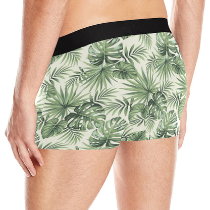 Palm Leaf Pattern Print Design A02 Men's Boxer Briefs