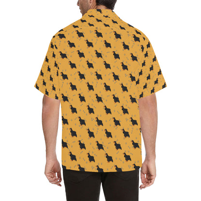 Cocker Pattern Print Design 01 Men's Hawaiian Shirt
