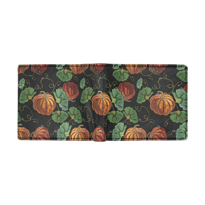 Pumpkin Pattern Print Design A02 Men's ID Card Wallet