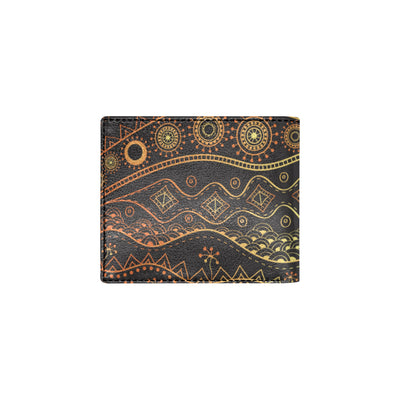 Gold African Design Men's ID Card Wallet