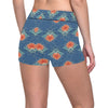 lotus Boho Pattern Print Design LO07 Yoga Shorts