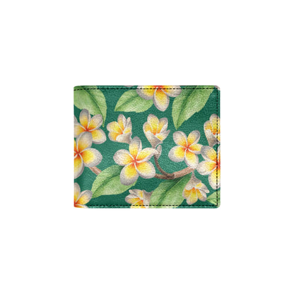Plumeria Pattern Print Design PM07 Men's ID Card Wallet