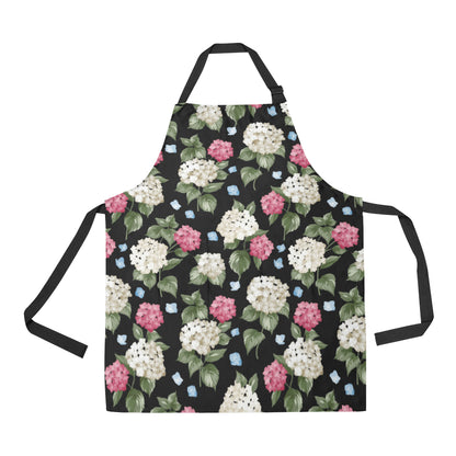 Hydrangea Pattern Print Design HD09 Apron with Pocket