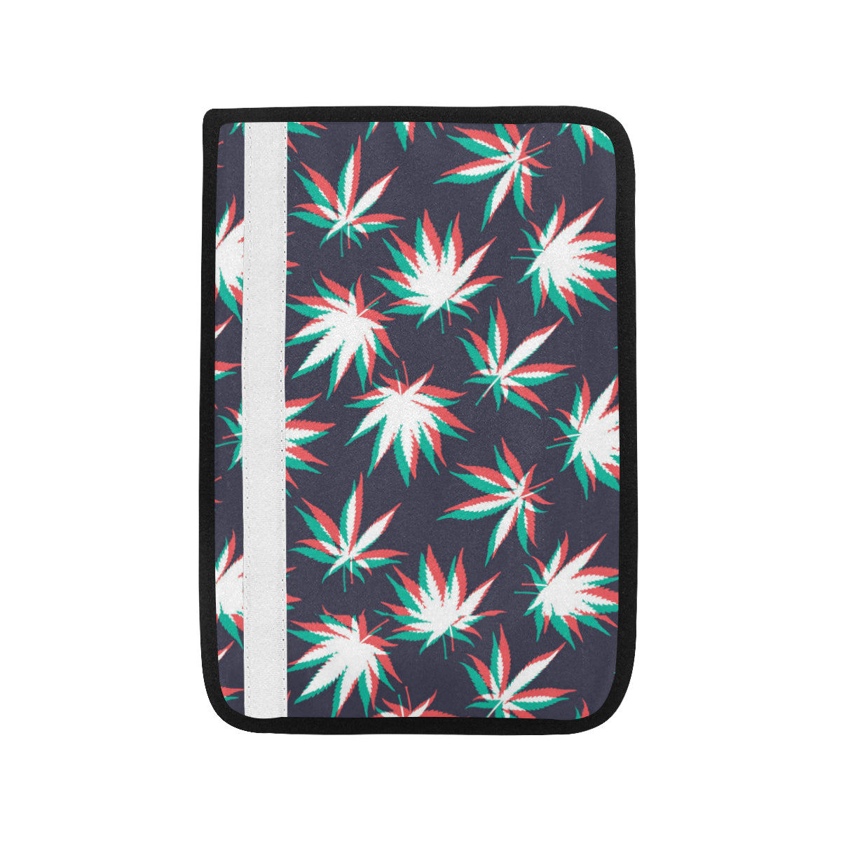 Pot Leaf Pattern Print Design A01 Car Seat Belt Cover