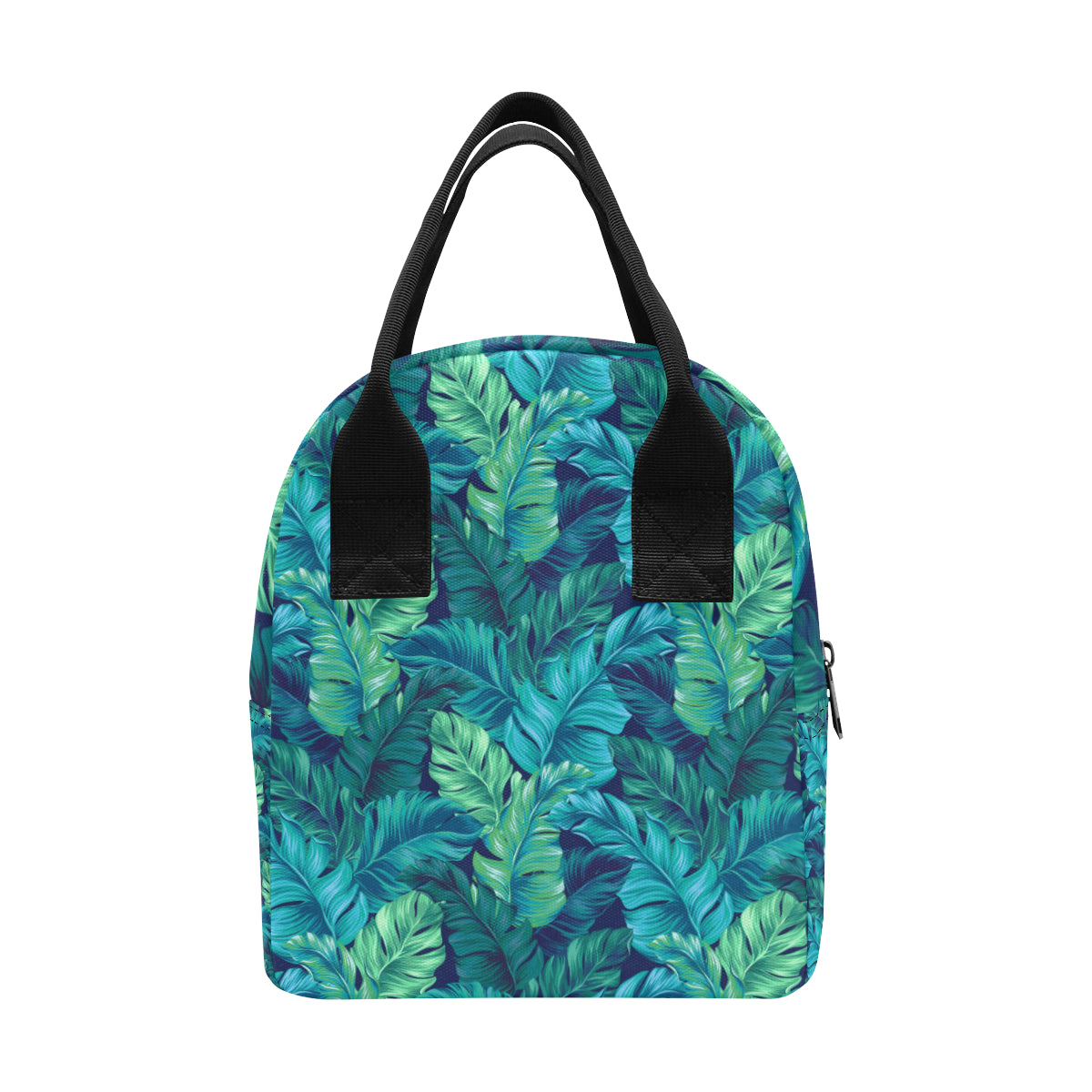 Banana Leaf Pattern Print Design BL05 Insulated Lunch Bag