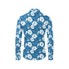 Hibiscus Pattern Print Design HB03 Men's Long Sleeve Shirt