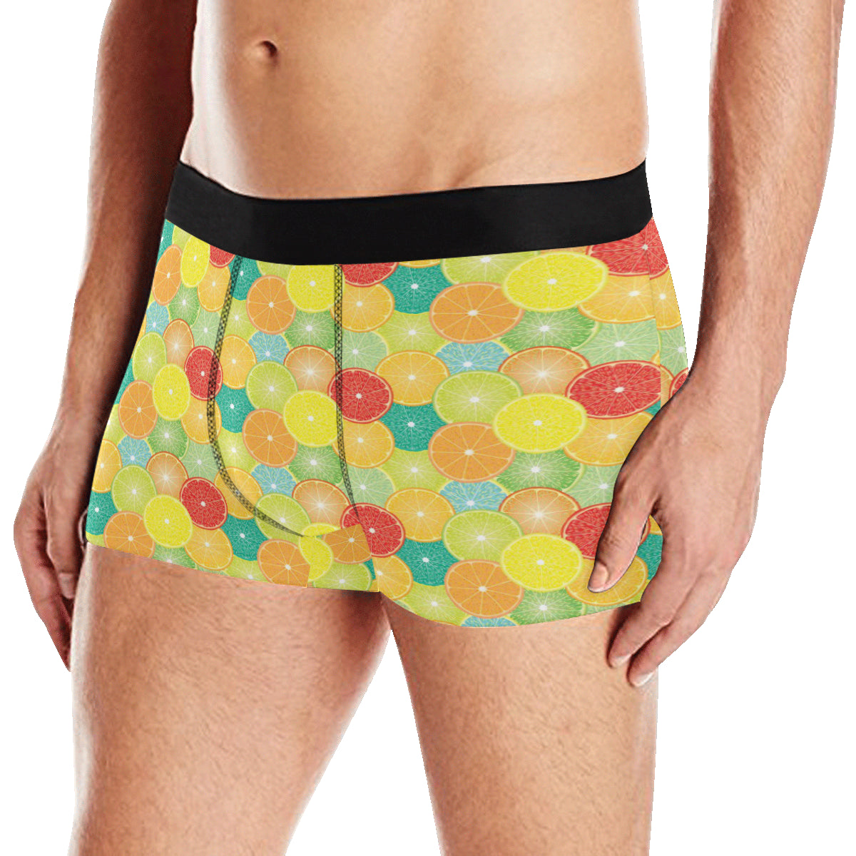 Citrus  Pattern Print Design 01 Men's Boxer Briefs