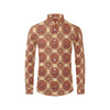 Calendar Aztec Pattern Print Design 01 Men's Long Sleeve Shirt