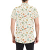 Beach Themed Pattern Print Design 05 Men's Short Sleeve Button Up Shirt